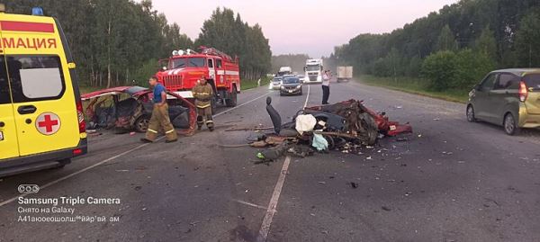 Девушка погибла в лобовом столкновении под Новосибирском: автомобиль разорвало на части