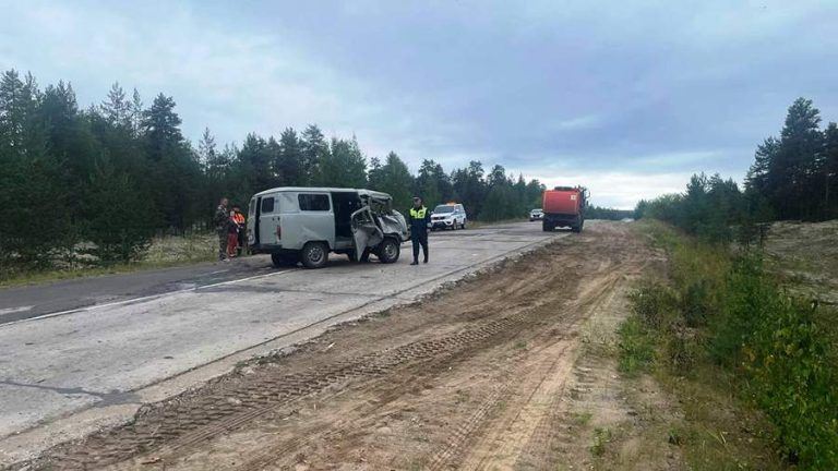 Восемь человек пострадали в результате столкновения двух автомобилей в Коми