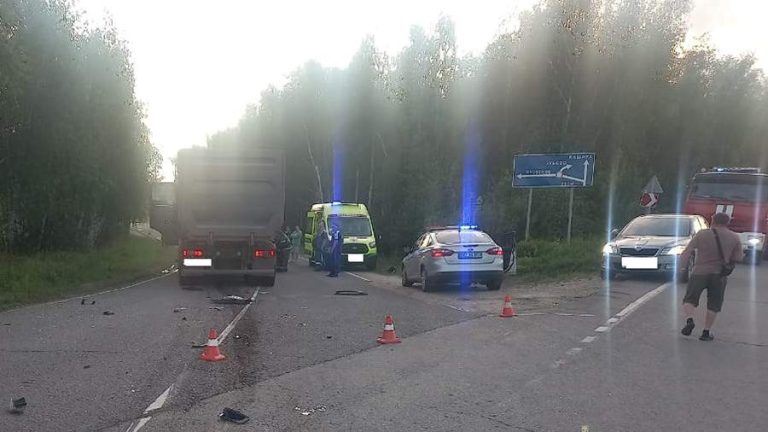 Двое взрослых и ребенок погибли в ДТП с грузовиком в Подмосковье