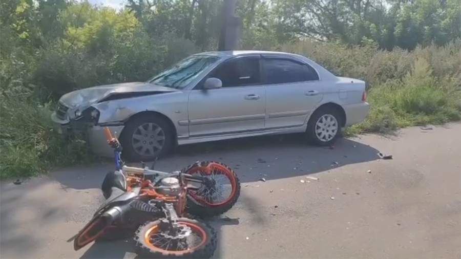 Подросток погиб при столкновении питбайка с автомобилем под Курском